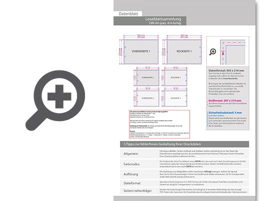 Product Bild loseblattsammlung_din_a4_quer__424_bl__tter_pro_sammlung__vorne_und_hinten_farbig_(4_4)