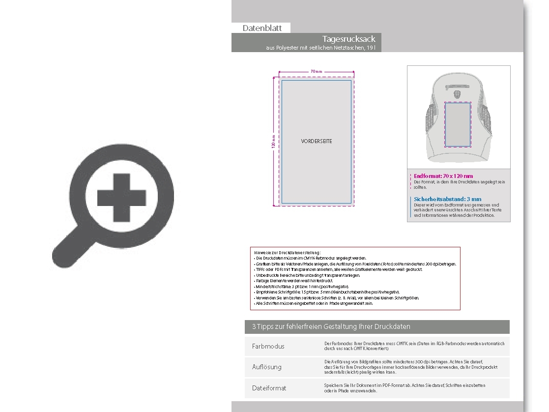 Product Bild tagesrucksack_aus_polyester_mit_seitlichen_netztaschen__19_l